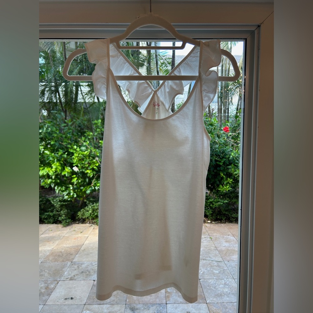 Lilly Pulitzer White Cotton Top